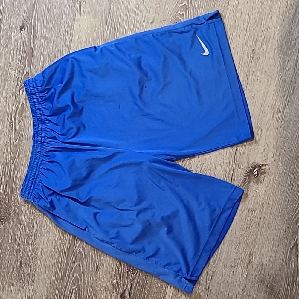 Nike Shorts Small Mens Blue Workout Athletic Gym Drawstring Elastic Waist